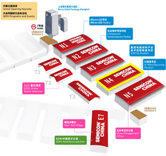 SEMICON CHINA 2024 会場全体図